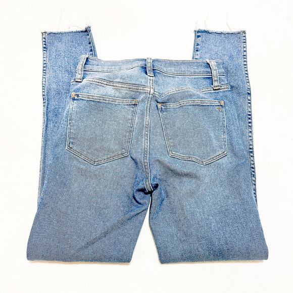Madewell 10" High-Rise Skinny Jean Vintage Wash Denim Raw Hem Size 24 NC315 - Picture 5 of 9
